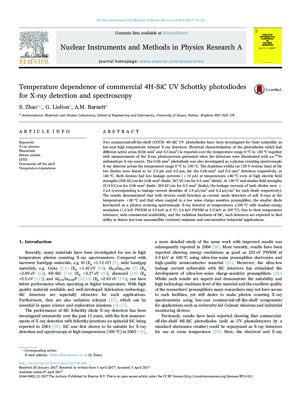 Temperature dependence of commercial 4H-SiC UV Schottky photodiodes for X-ray detection and spectroscopy