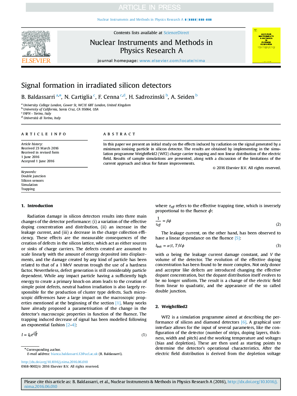 Signal formation in irradiated silicon detectors