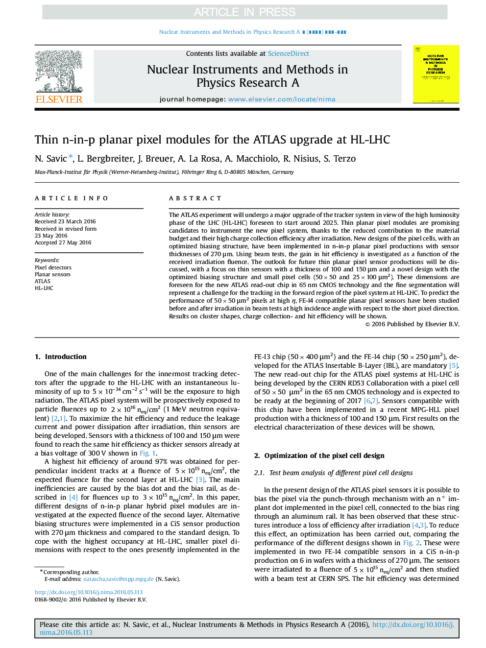 Thin n-in-p planar pixel modules for the ATLAS upgrade at HL-LHC
