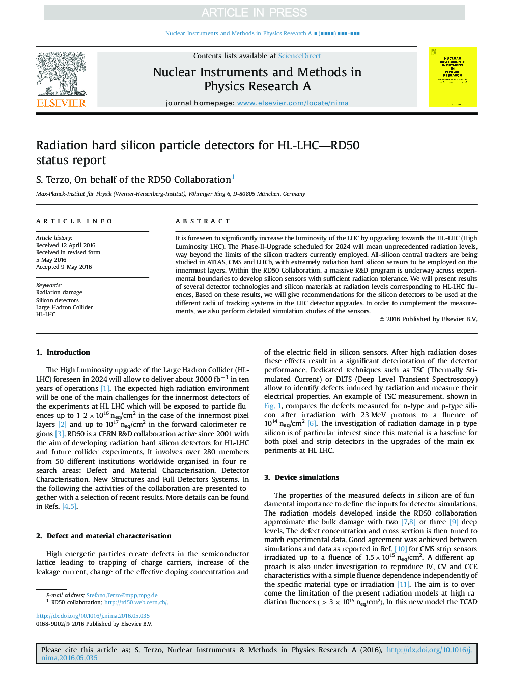 Radiation hard silicon particle detectors for HL-LHC-RD50 status report