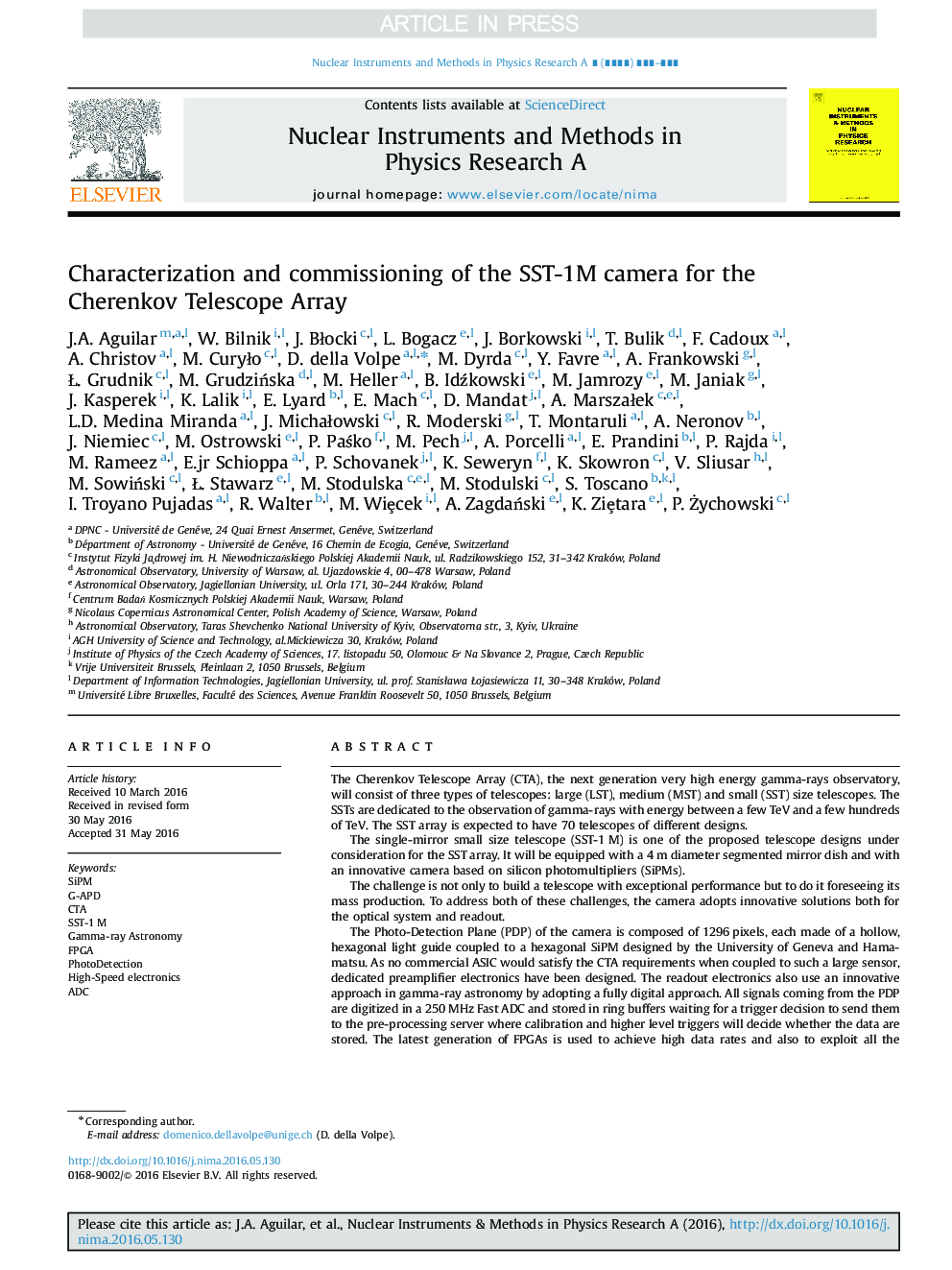 Characterization and commissioning of the SST-1M camera for the Cherenkov Telescope Array