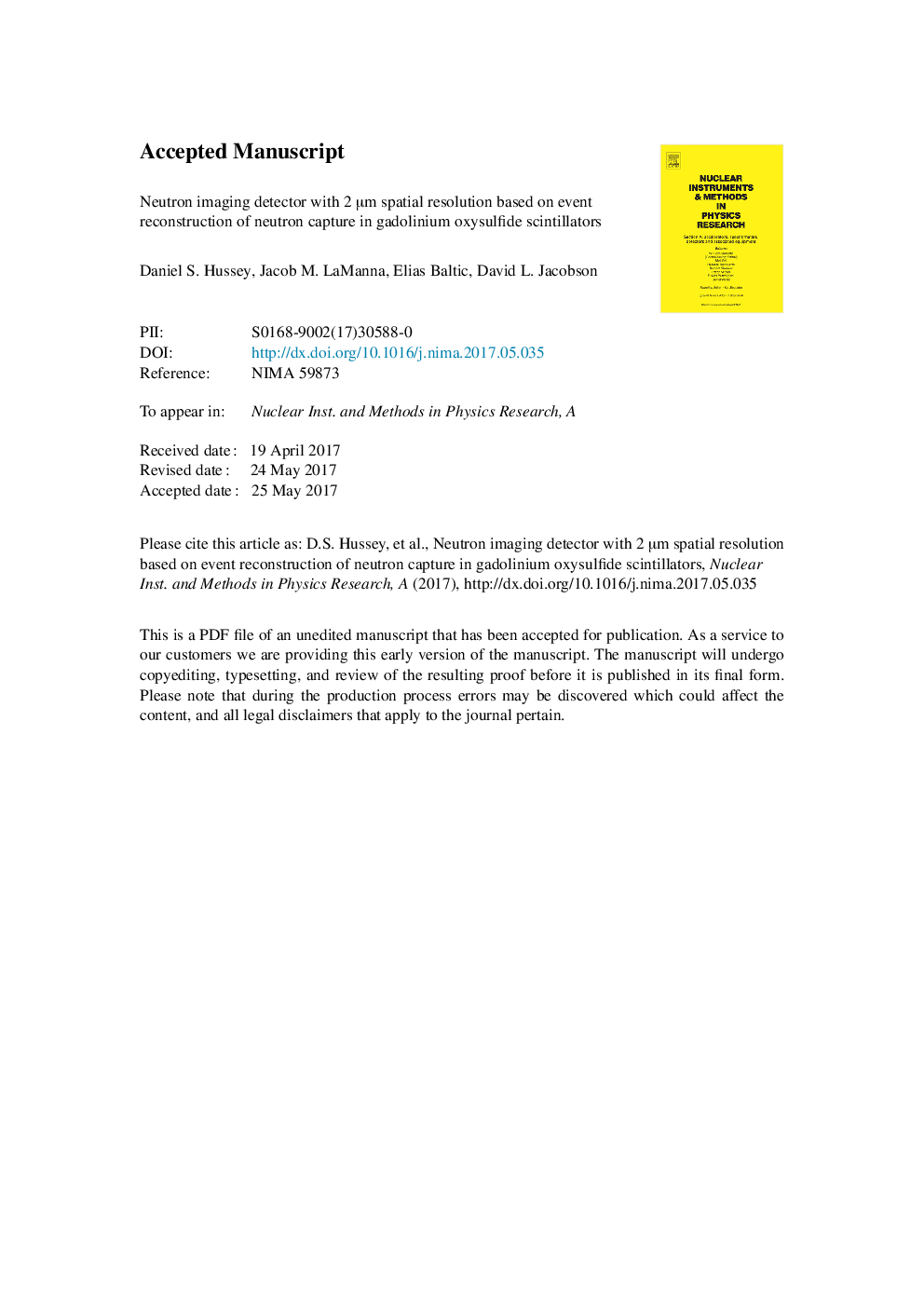 Neutron imaging detector with 2 Î¼m spatial resolution based on event reconstruction of neutron capture in gadolinium oxysulfide scintillators