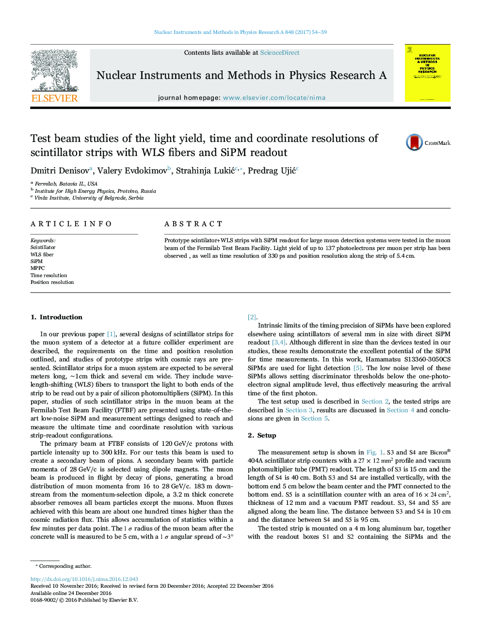 Test beam studies of the light yield, time and coordinate resolutions of scintillator strips with WLS fibers and SiPM readout