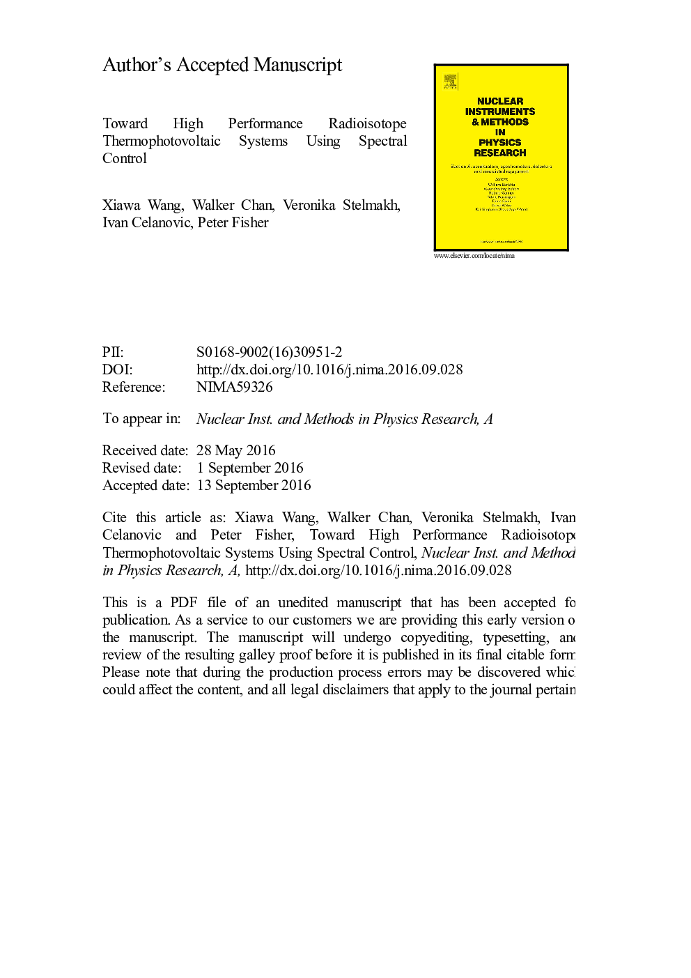 Toward high performance radioisotope thermophotovoltaic systems using spectral control