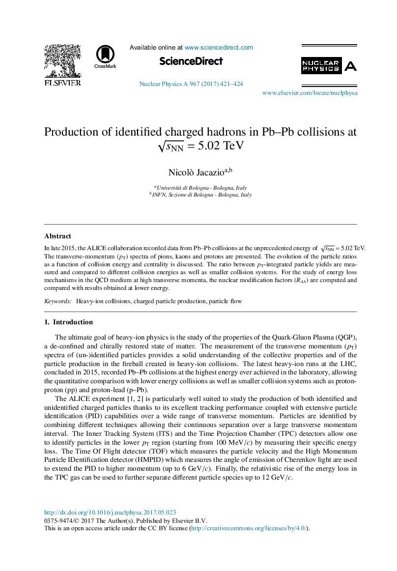 Production of identified charged hadrons in Pb-Pb collisions at sNN=5.02Â TeV