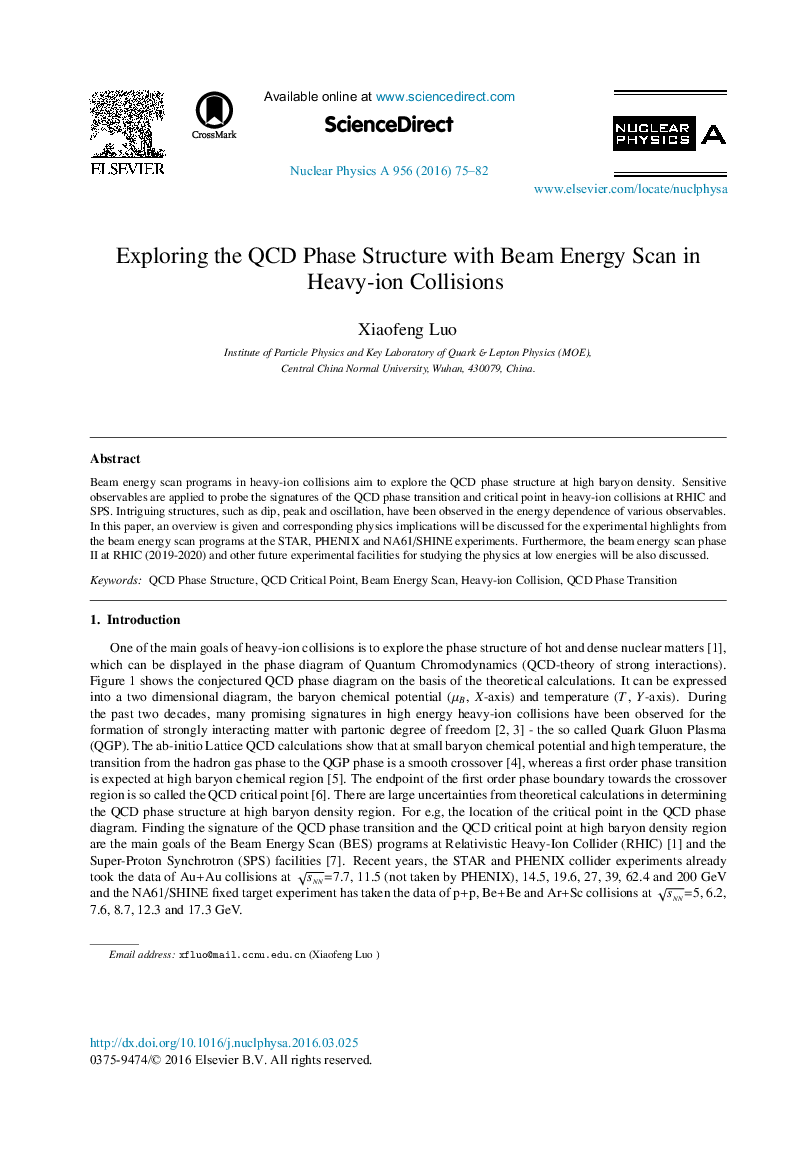 Exploring the QCD Phase Structure with Beam Energy Scan in Heavy-ion Collisions