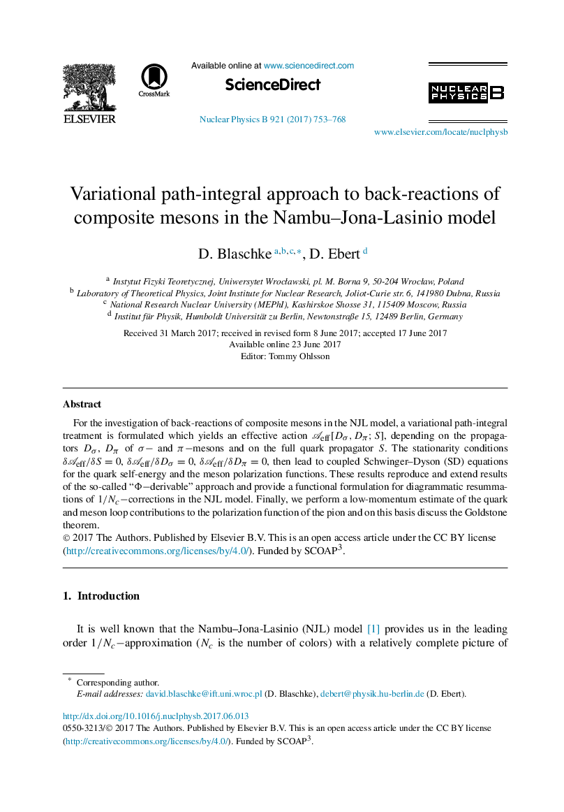 Variational path-integral approach to back-reactions of composite mesons in the Nambu-Jona-Lasinio model