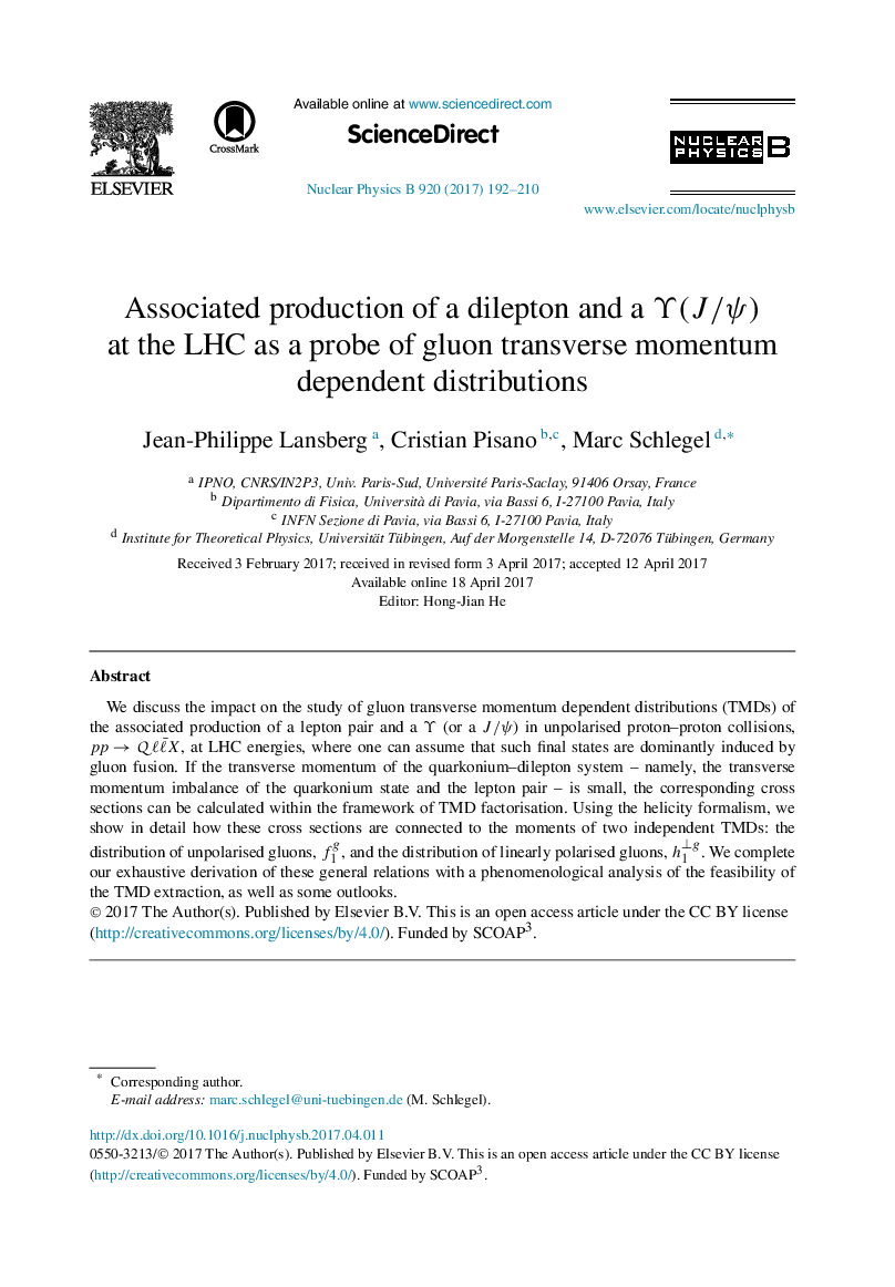 Associated production of a dilepton and a Ï(J/Ï) at the LHC as a probe of gluon transverse momentum dependent distributions