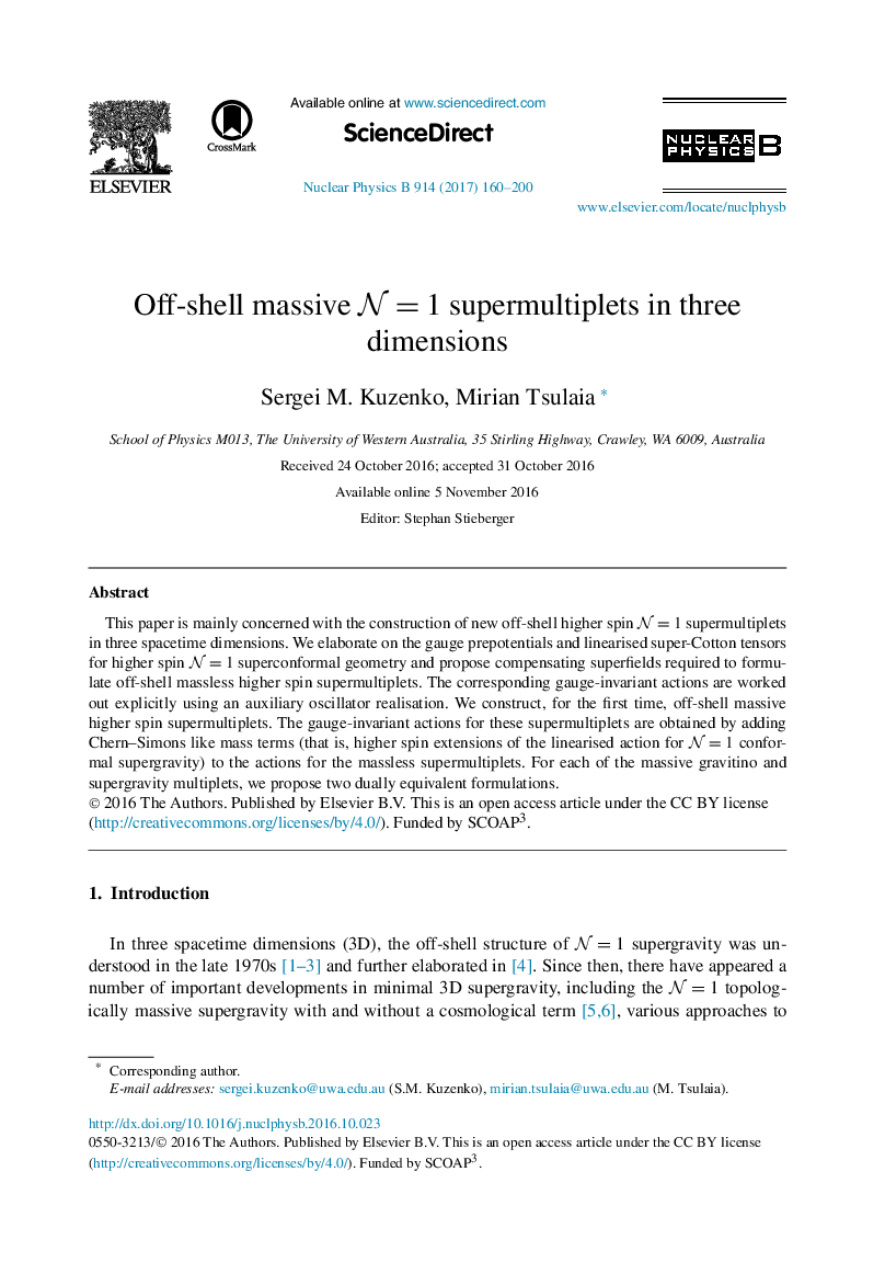 Off-shell massive N=1N=1 supermultiplets in three dimensions