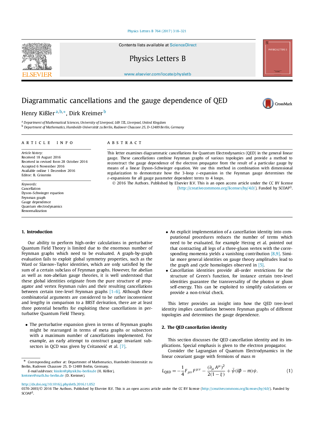 Diagrammatic cancellations and the gauge dependence of QED