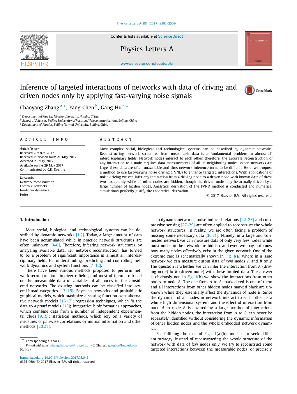 Inference of targeted interactions of networks with data of driving and driven nodes only by applying fast-varying noise signals