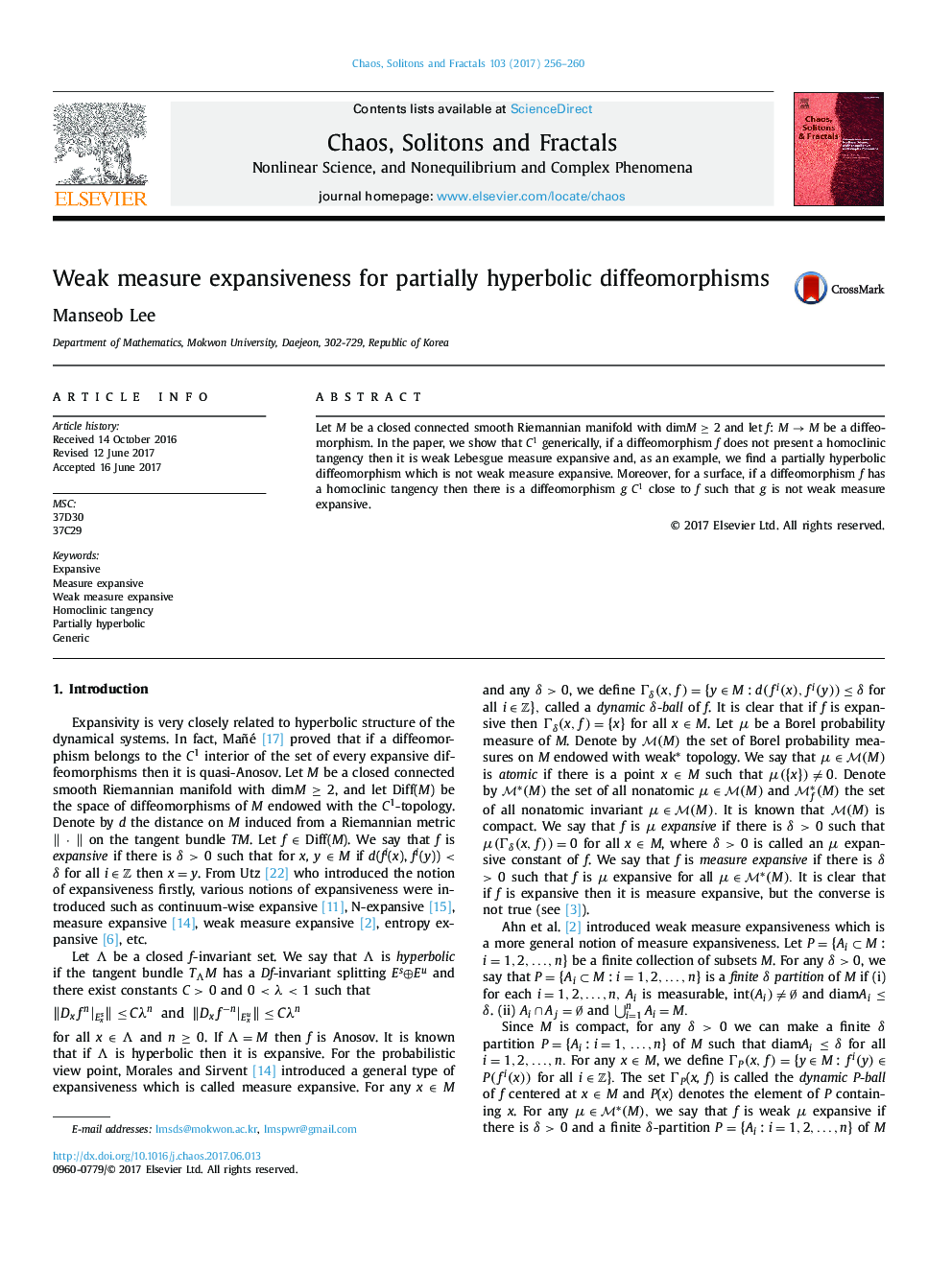 Weak measure expansiveness for partially hyperbolic diffeomorphisms