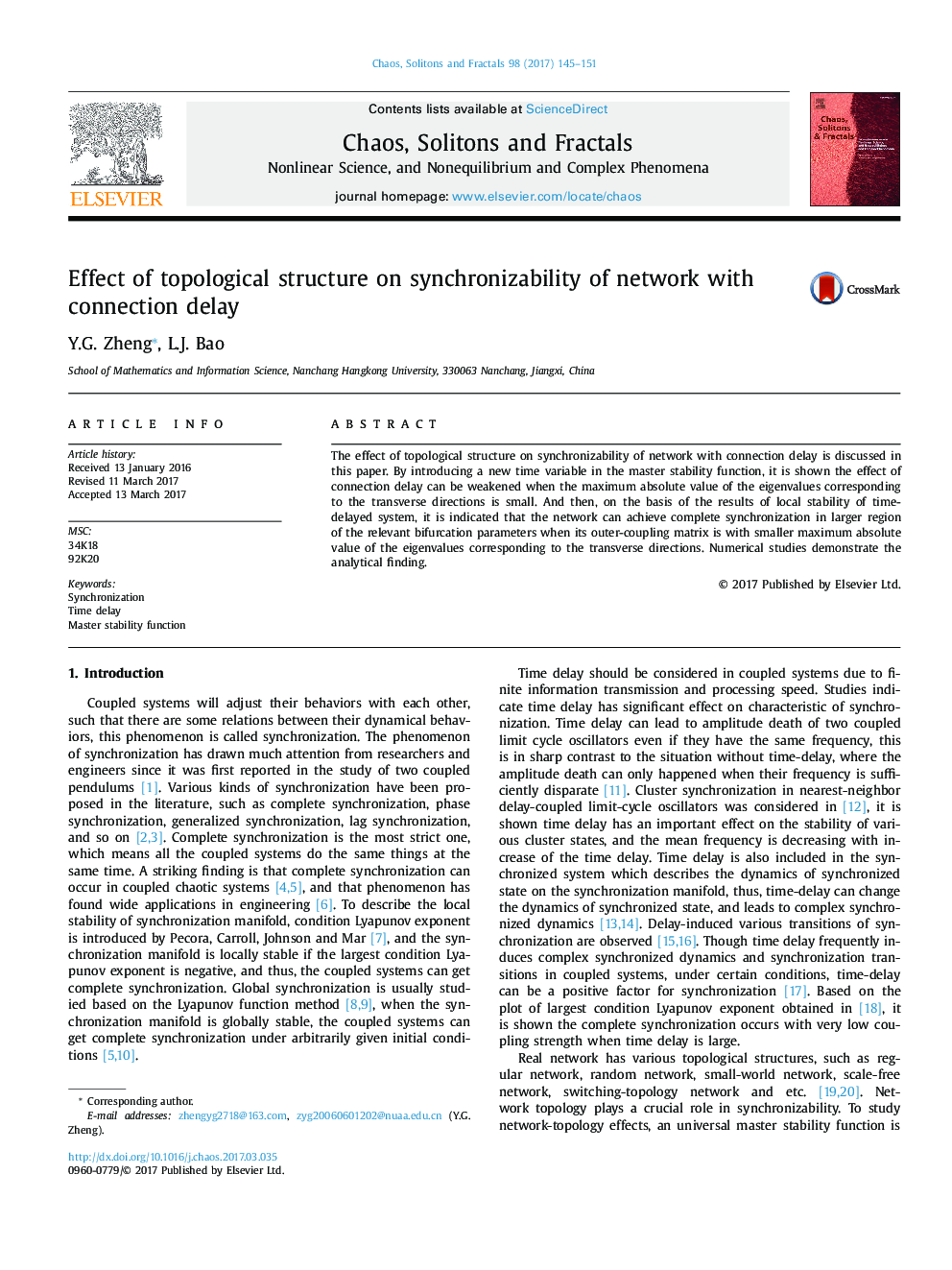 Effect of topological structure on synchronizability of network with connection delay