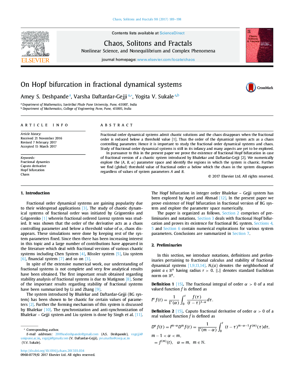 On Hopf bifurcation in fractional dynamical systems