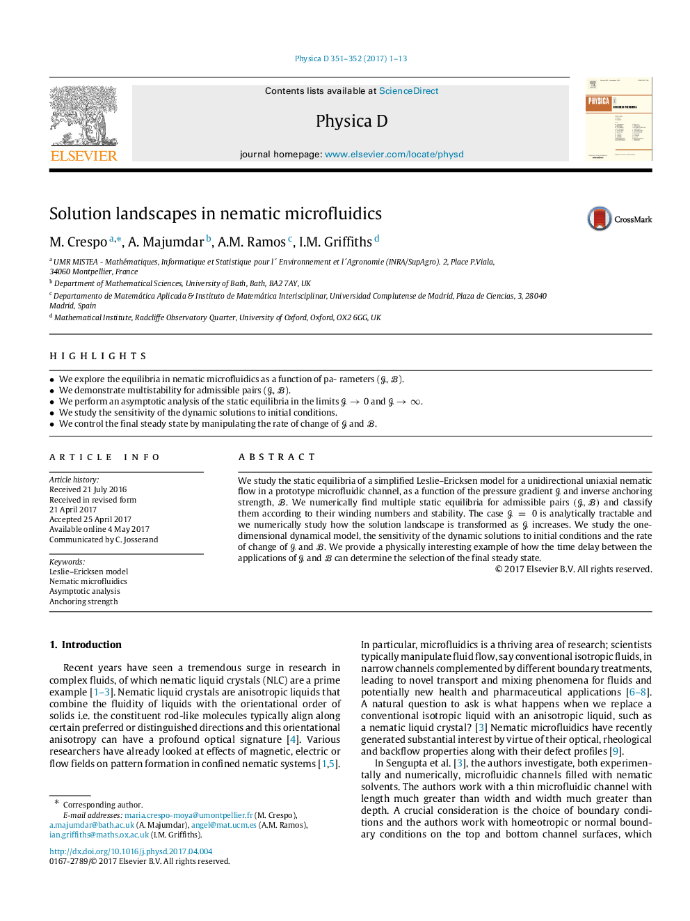 Solution landscapes in nematic microfluidics