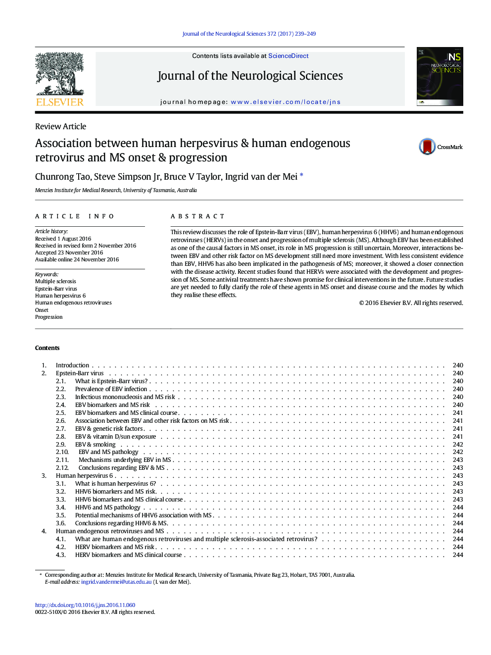 Association between human herpesvirus & human endogenous retrovirus and MS onset & progression