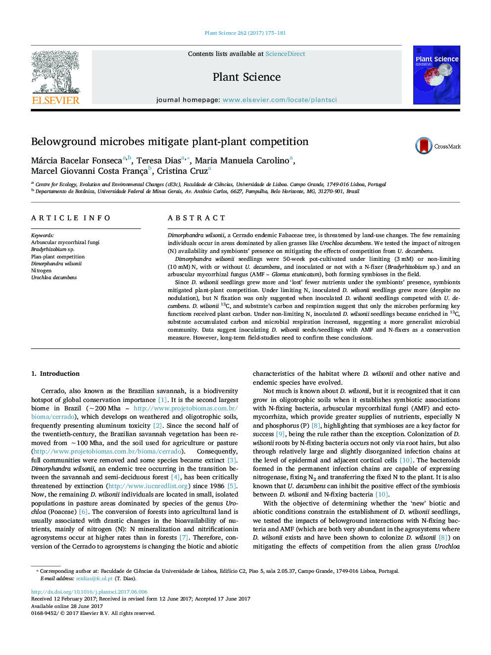 Belowground microbes mitigate plant-plant competition