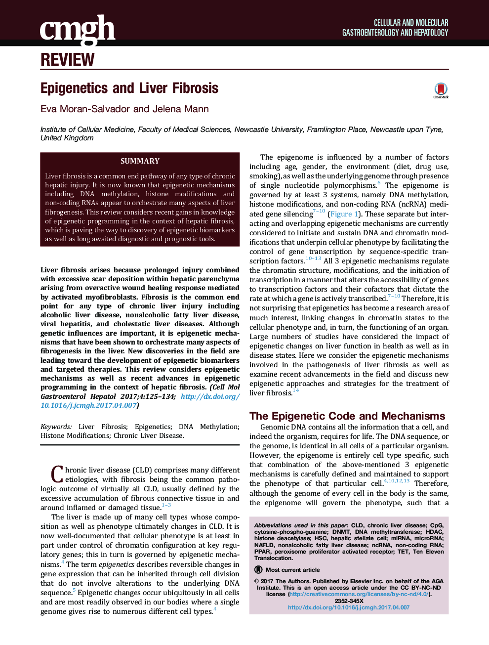 Epigenetics and Liver Fibrosis