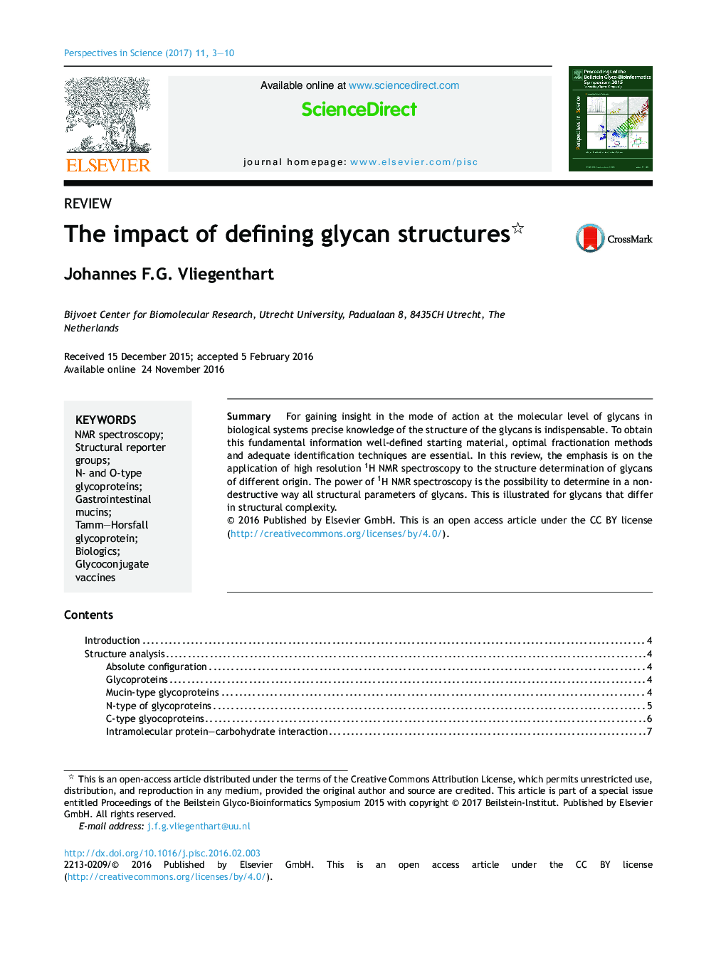 The impact of defining glycan structures