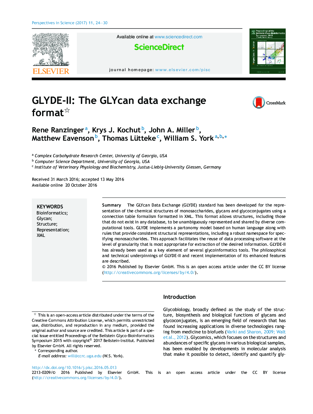 GLYDE-II: The GLYcan data exchange format