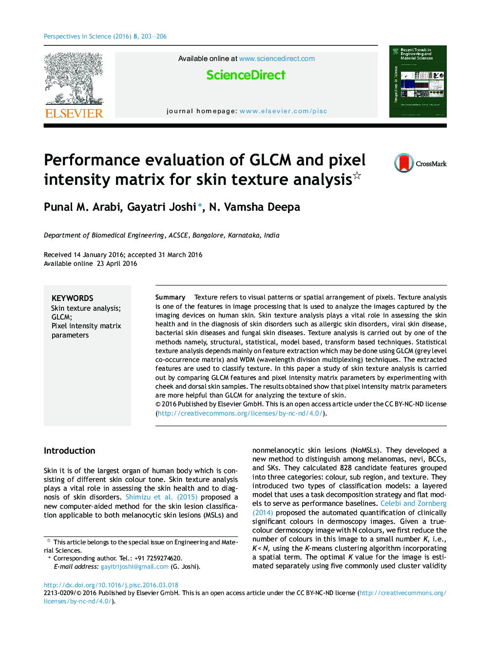 Performance evaluation of GLCM and pixel intensity matrix for skin texture analysis