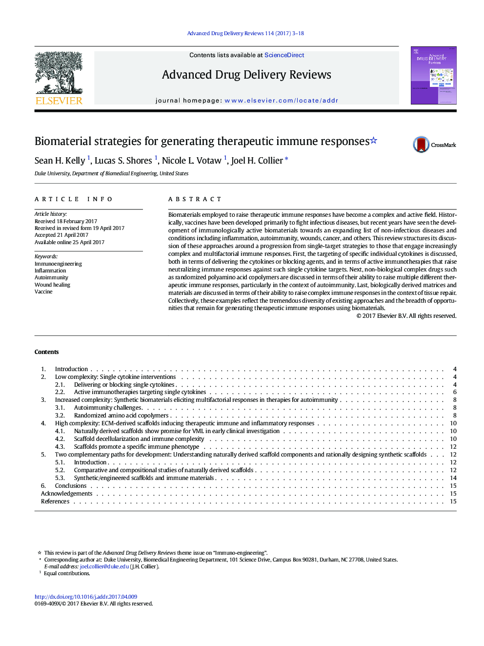 Biomaterial strategies for generating therapeutic immune responses