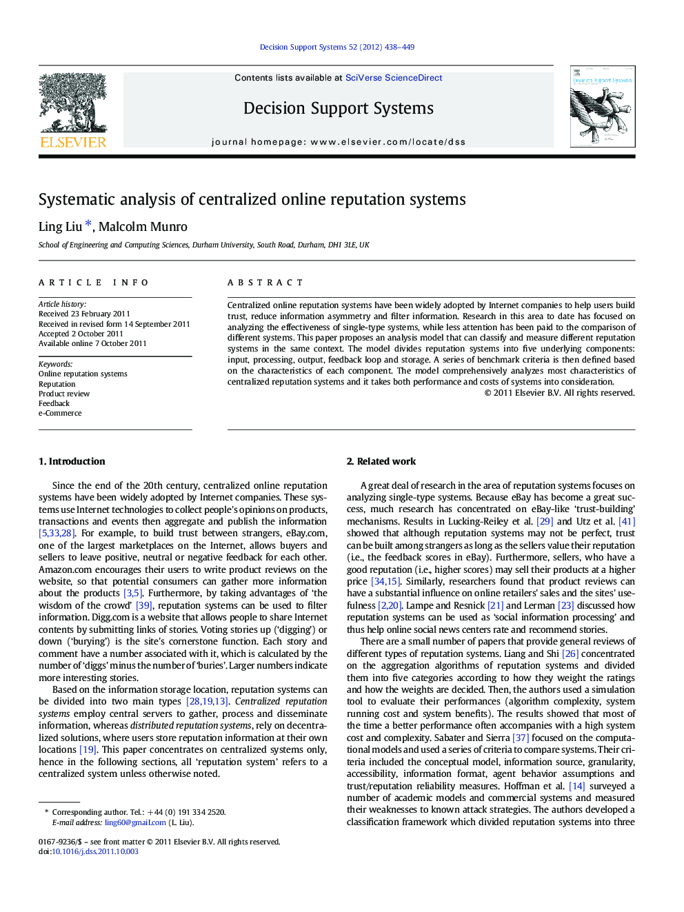 Systematic analysis of centralized online reputation systems