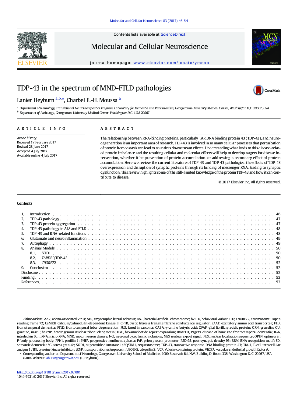 TDP-43 in the spectrum of MND-FTLD pathologies
