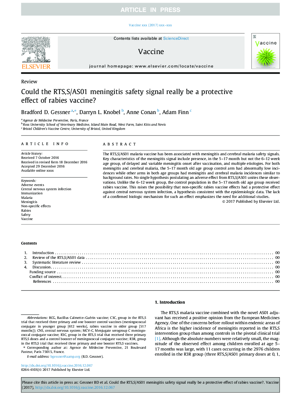 Could the RTS,S/AS01 meningitis safety signal really be a protective effect of rabies vaccine?