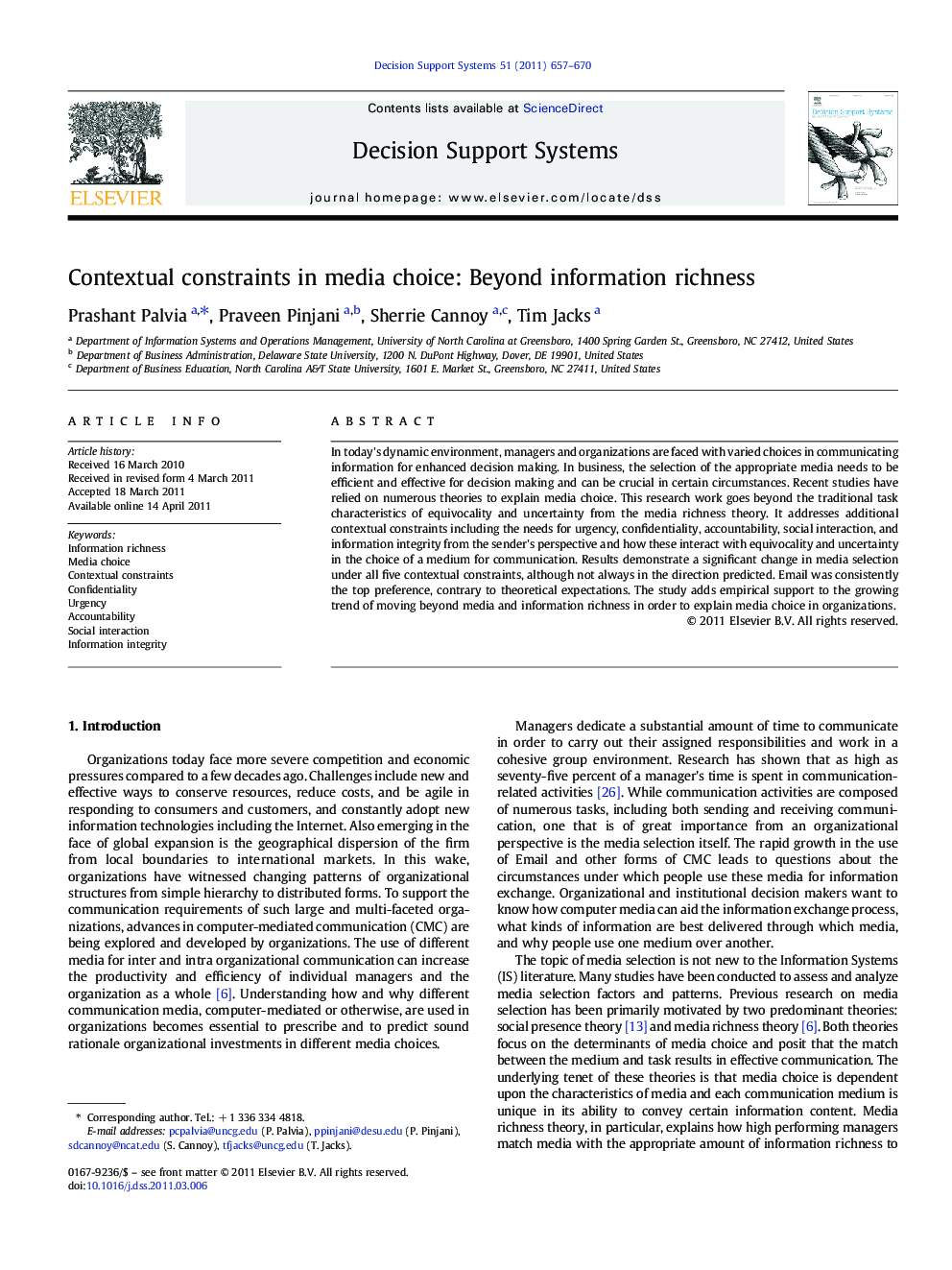 Contextual constraints in media choice: Beyond information richness