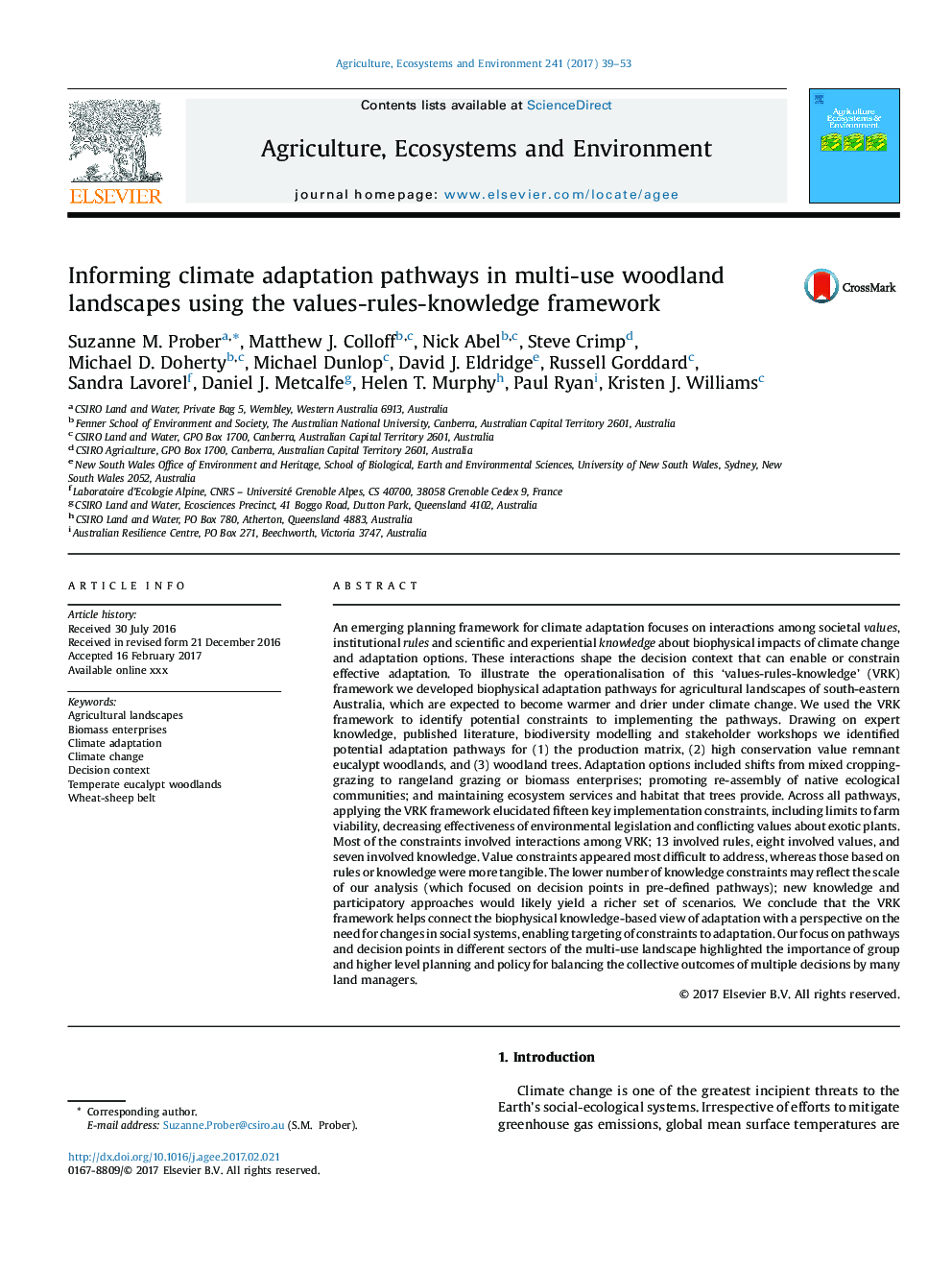 Informing climate adaptation pathways in multi-use woodland landscapes using the values-rules-knowledge framework