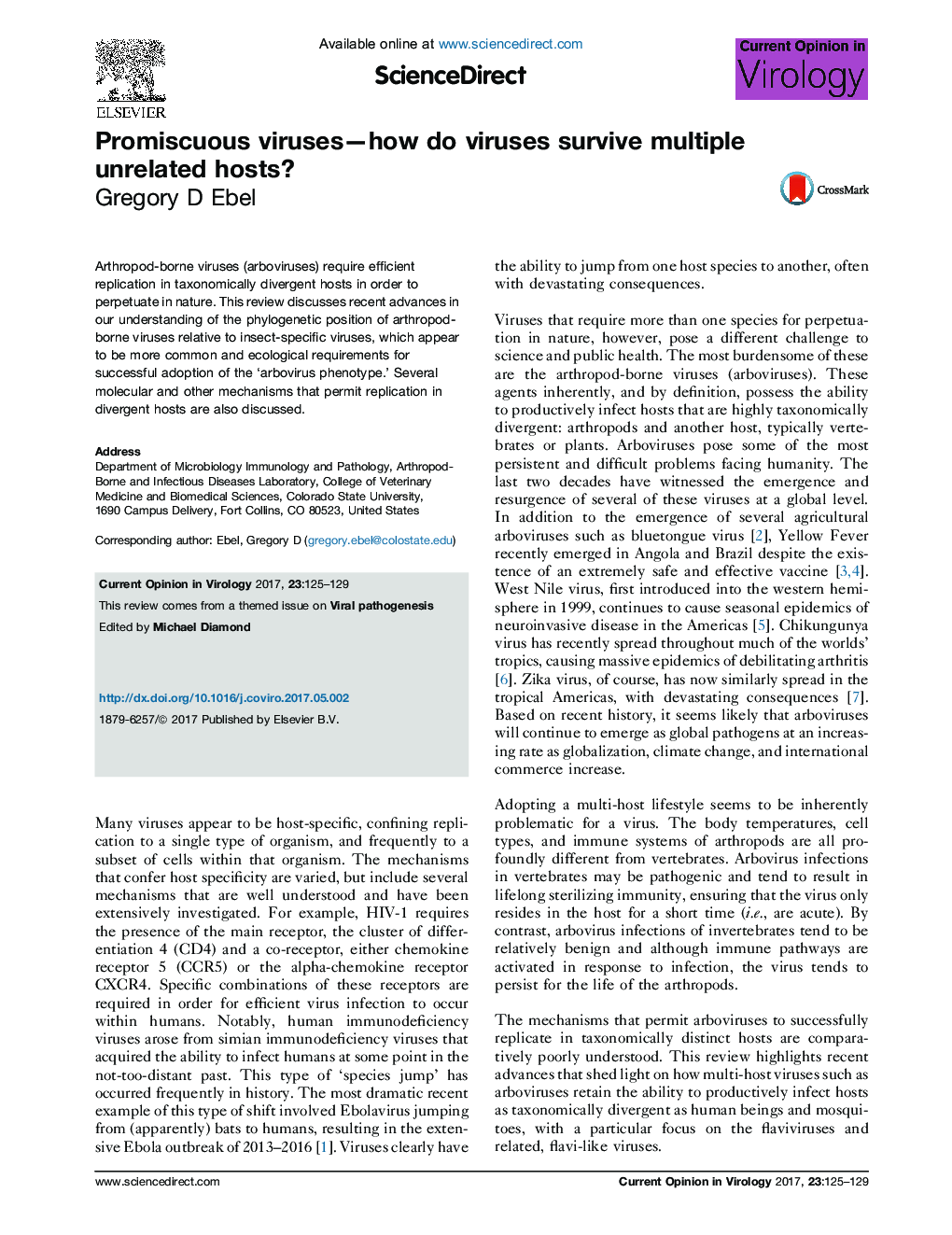 Promiscuous viruses-how do viruses survive multiple unrelated hosts?