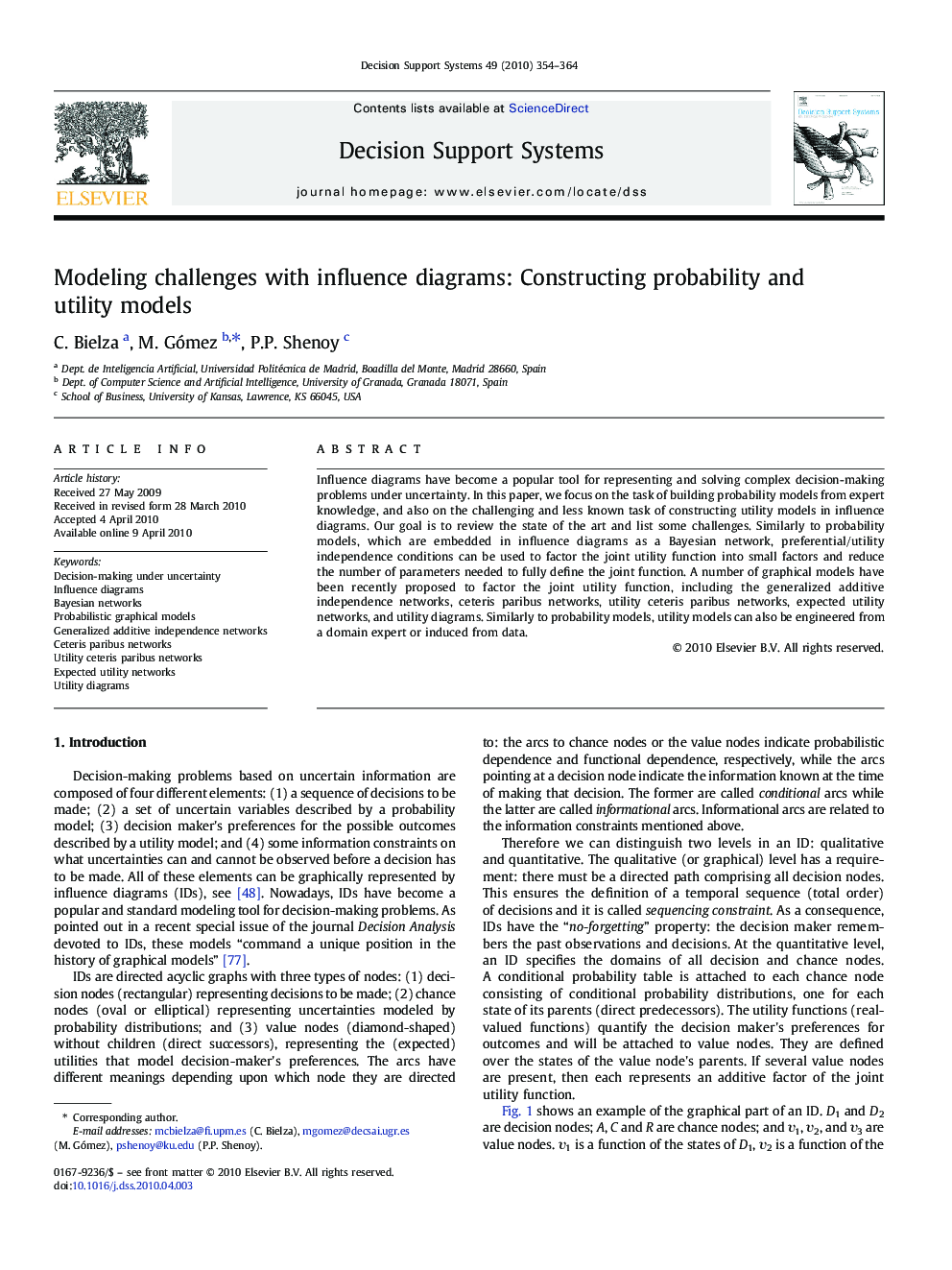 Modeling challenges with influence diagrams: Constructing probability and utility models
