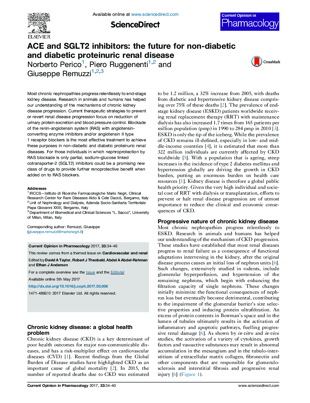 ACE and SGLT2 inhibitors: the future for non-diabetic and diabetic proteinuric renal disease