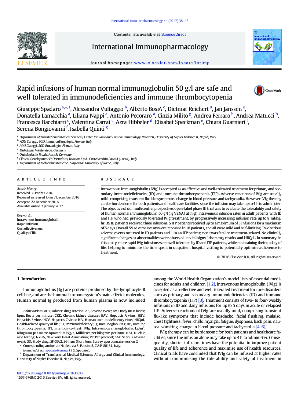 Rapid infusions of human normal immunoglobulin 50 g/l are safe and well tolerated in immunodeficiencies and immune thrombocytopenia