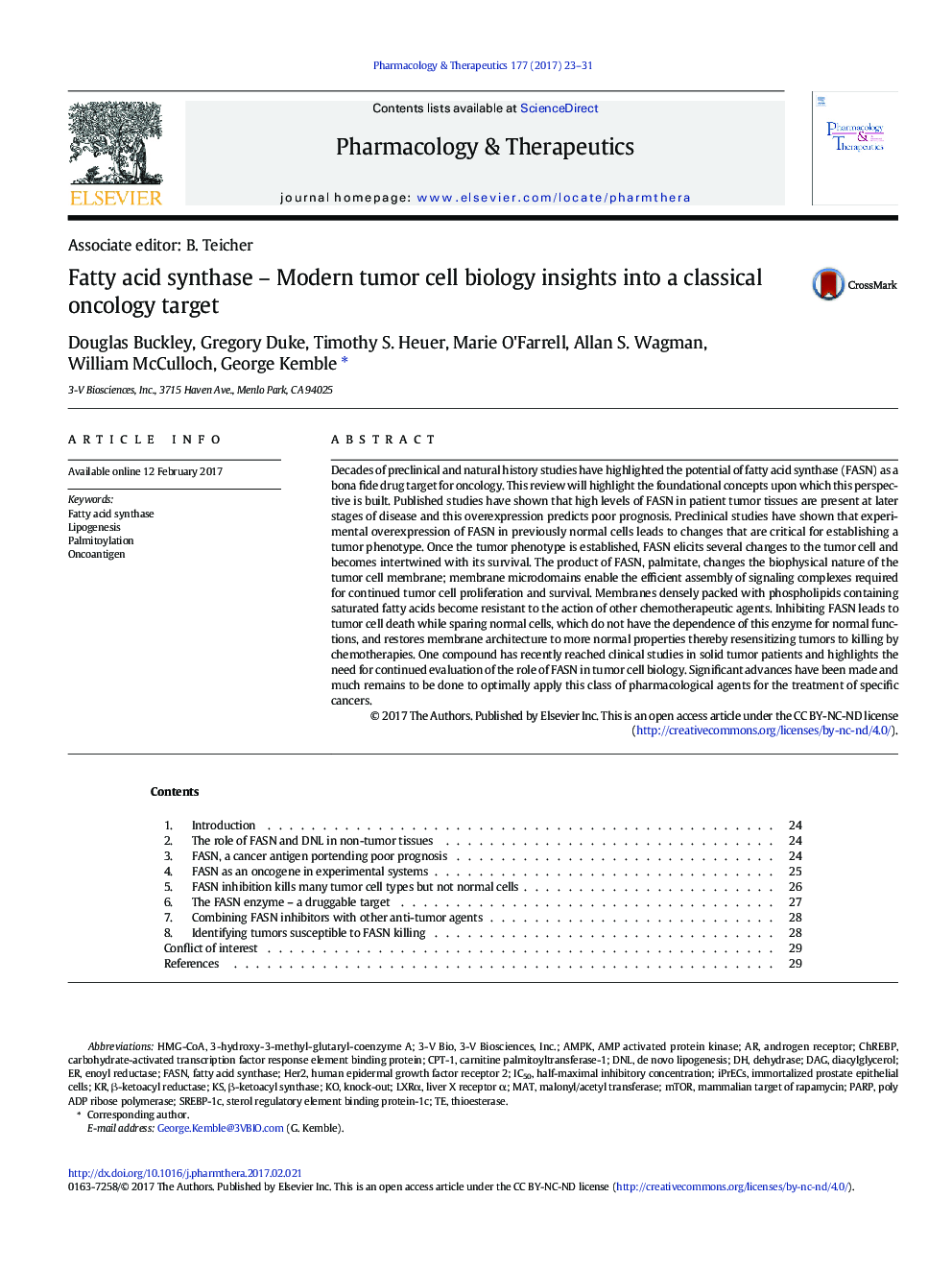 Fatty acid synthase - Modern tumor cell biology insights into a classical oncology target