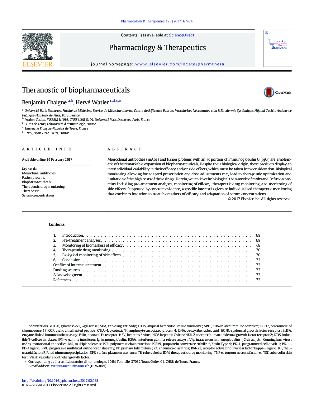 Theranostic of biopharmaceuticals