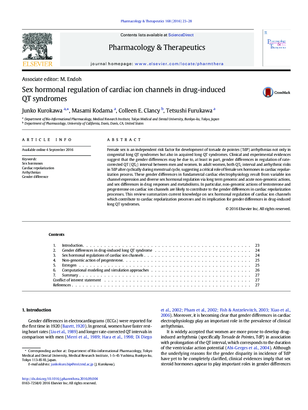 Sex hormonal regulation of cardiac ion channels in drug-induced QT syndromes