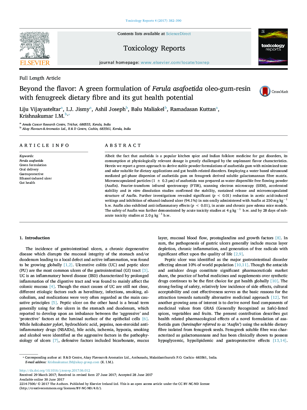 Beyond the flavor: A green formulation of Ferula asafoetida oleo-gum-resin with fenugreek dietary fibre and its gut health potential