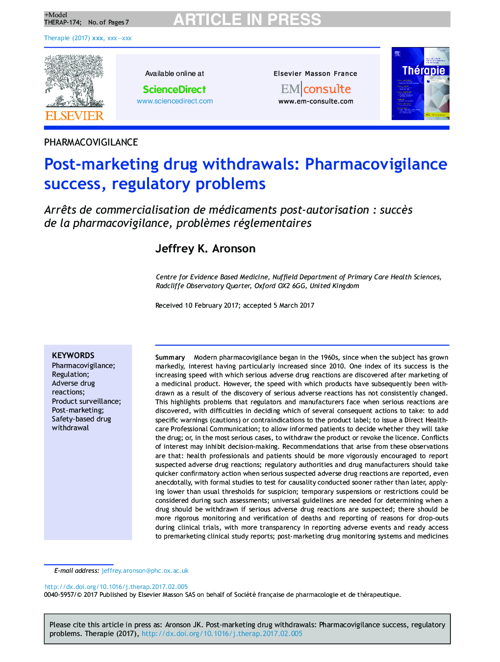 Post-marketing drug withdrawals: Pharmacovigilance success, regulatory problems