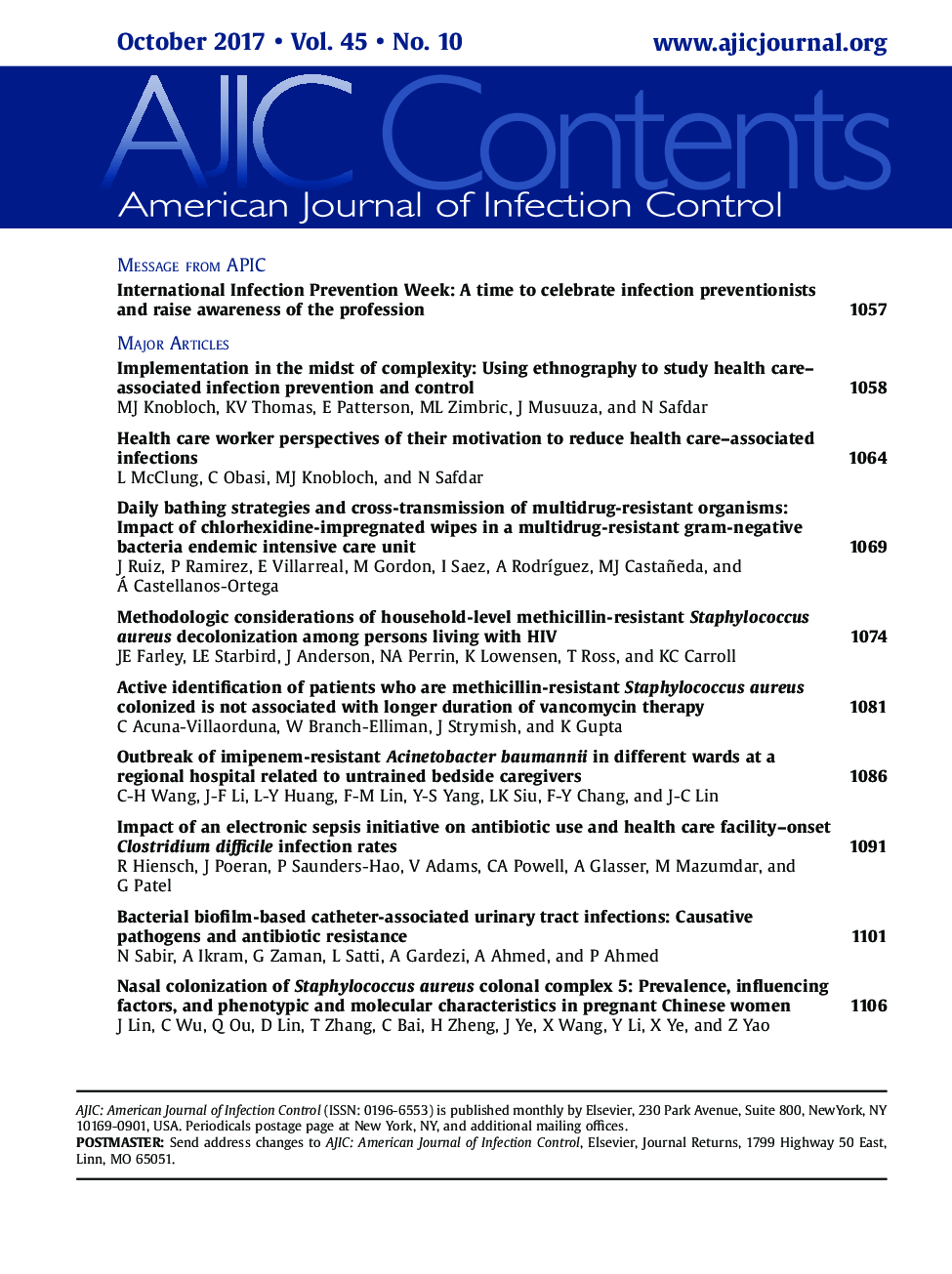 Table of Contents