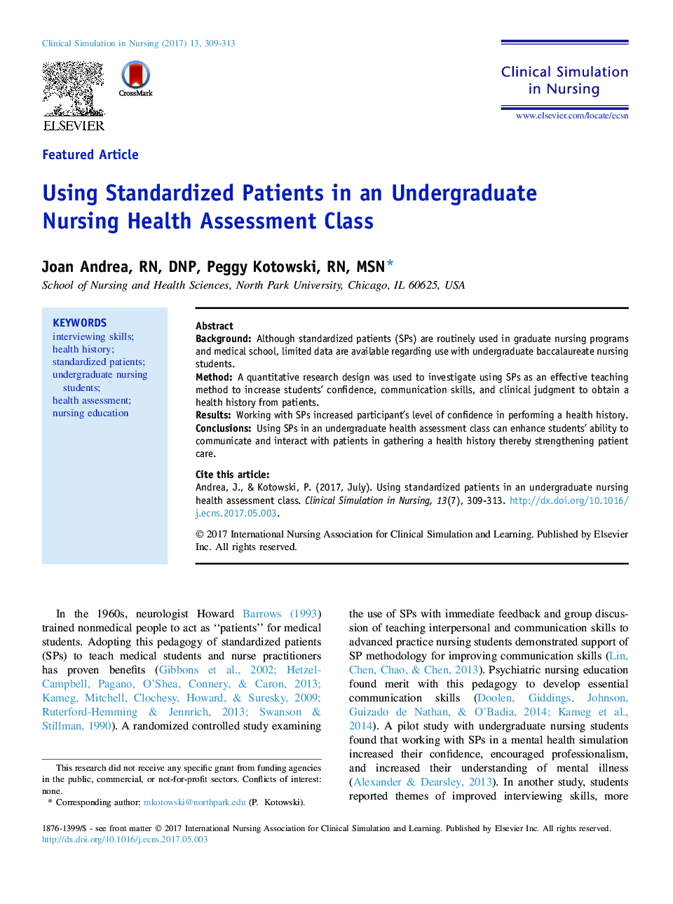 استفاده از بیماران استاندارد در کلاس ارزیابی سلامت پرستاری دانشجویان کارشناسی ارشد 
