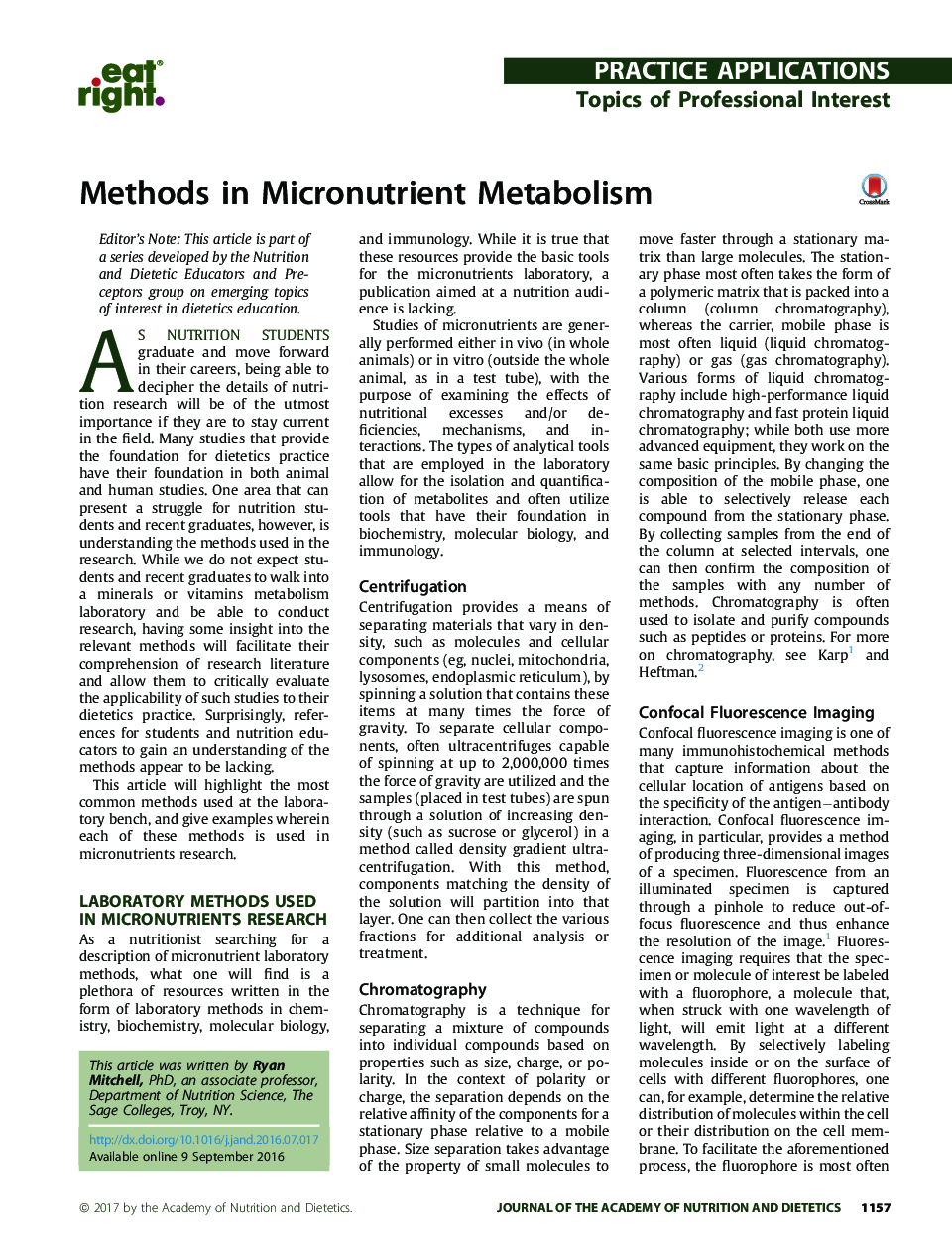 روشهای متابولیسم مواد مغذی 
