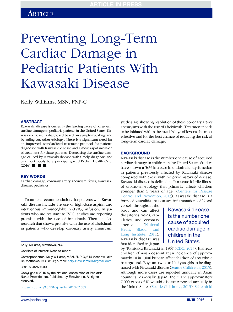 جلوگیری از آسیب های قلبی طولانی مدت در بیماران کودکان با بیماری کاوازاکی 
