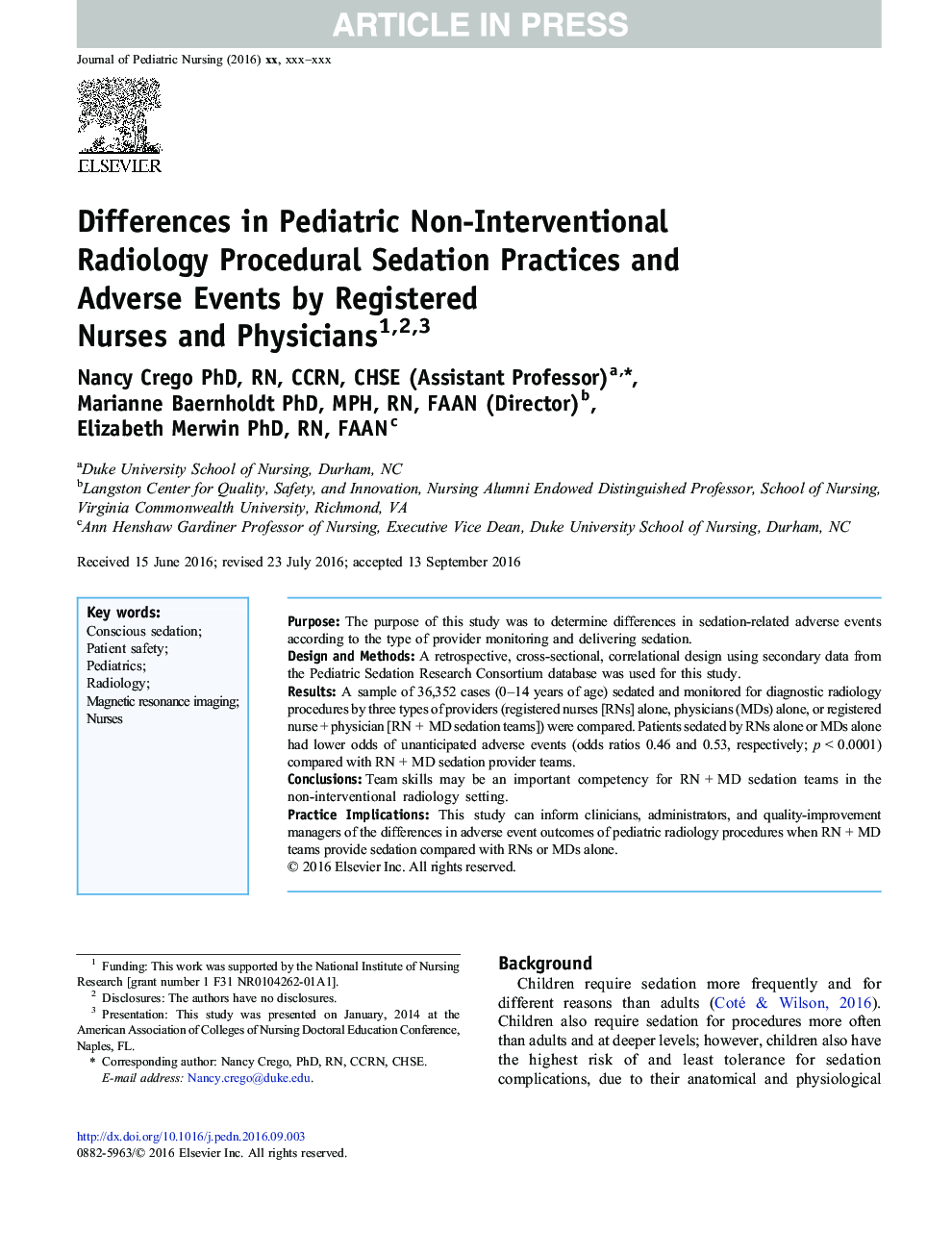 تفاوت در روشهای روانشناختی کودکان و رویدادهای ناخواسته توسط پرستاران و پزشکان ثبت شده 