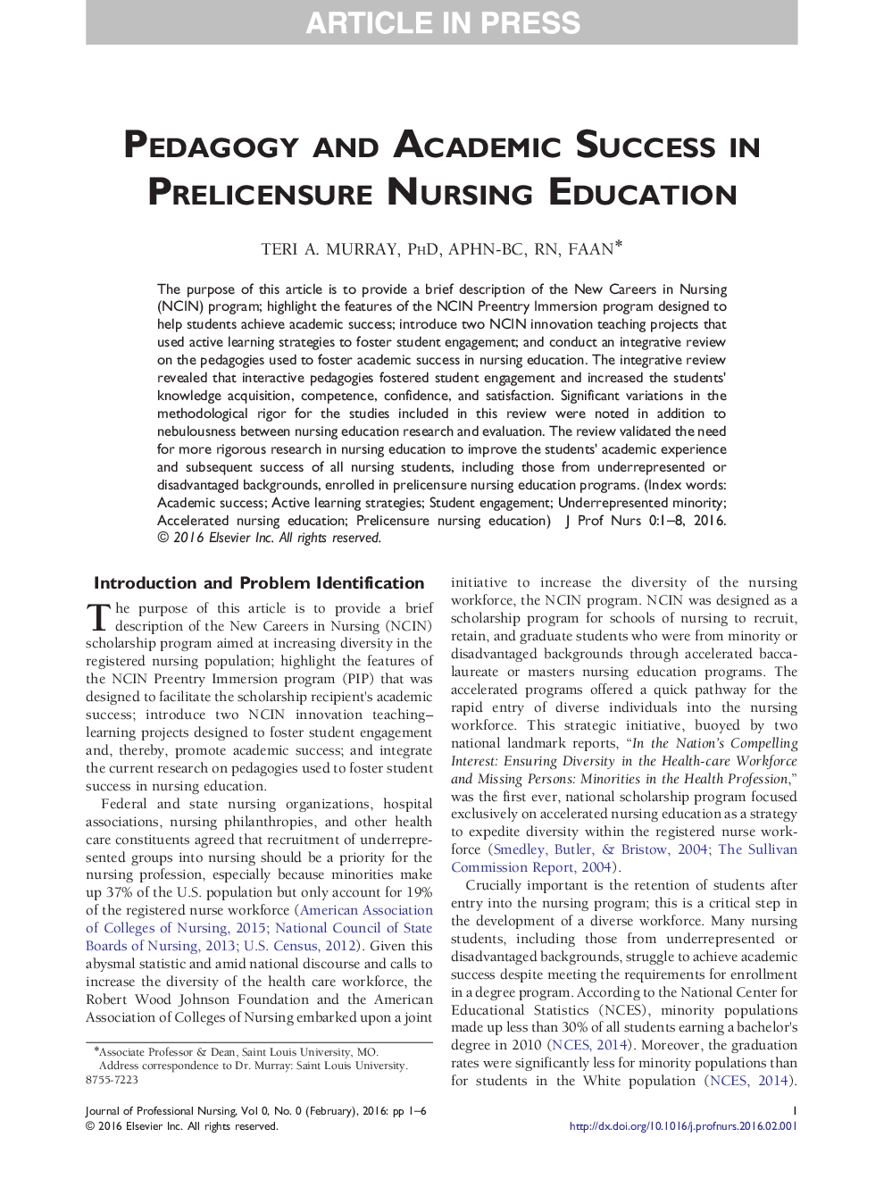 آموزش و پرورش و موفقیت تحصیلی در پرستاری آموزش پرستاری 