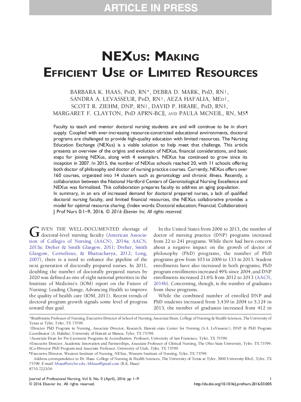 NEXus: Making Efficient Use of Limited Resources