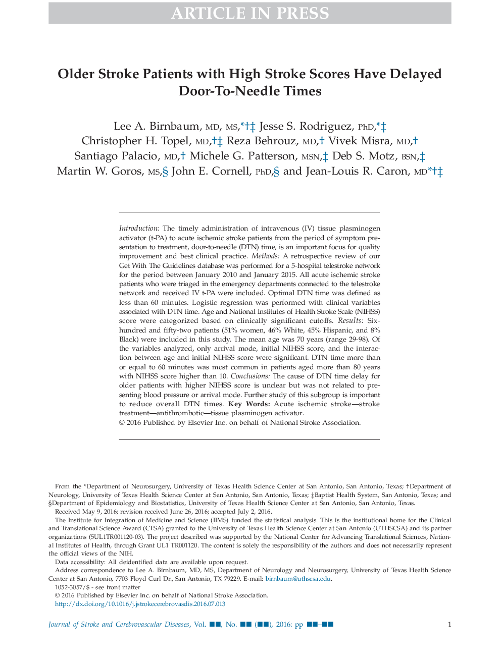 بیماران سکته مغزی قدیمی با نمرات بالا با سکته مغزی، تاخیر در زمان افتادن سوزن را نشان می دهند 