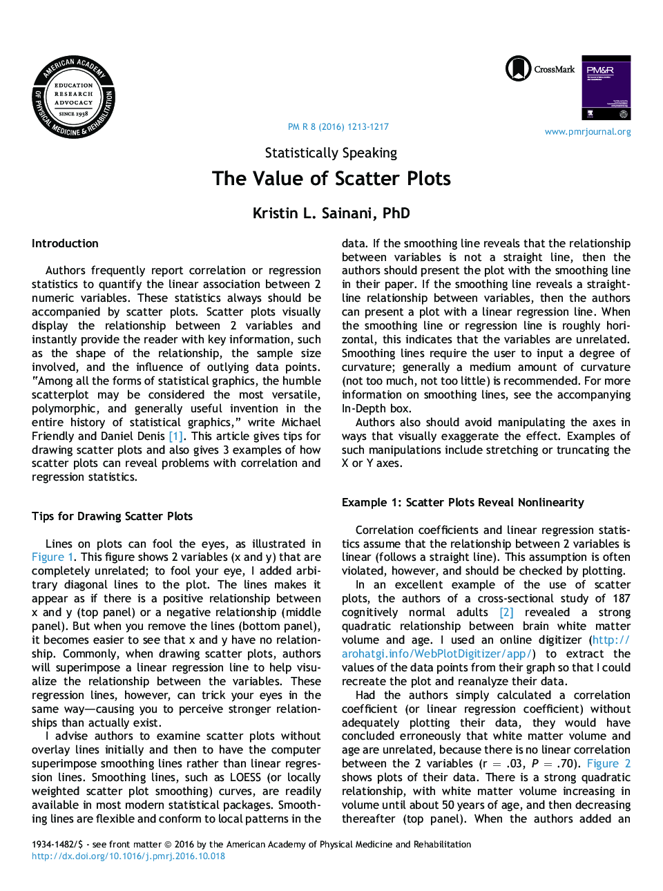 The Value of Scatter Plots