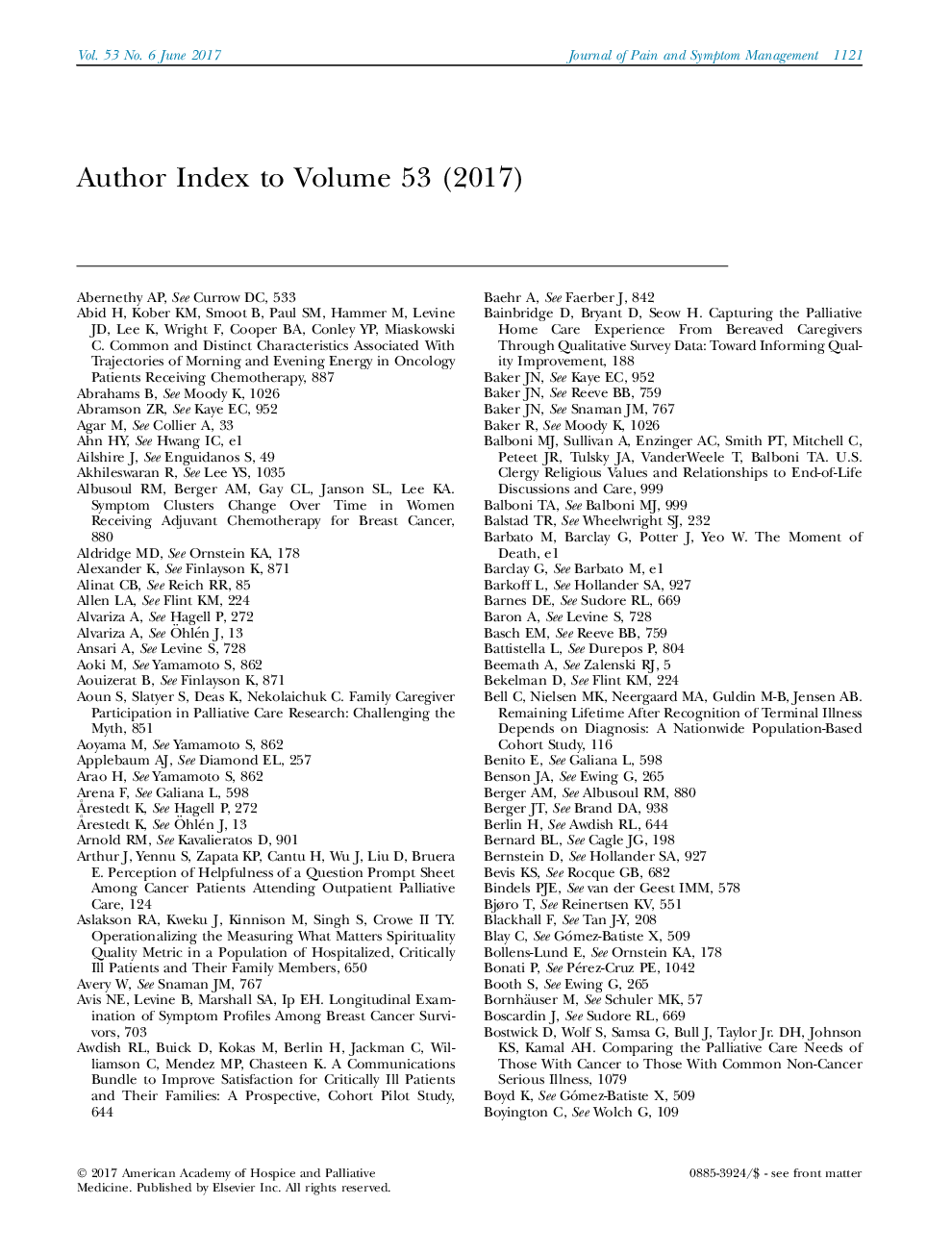 Author Index